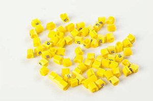 HELLERMANN MHG2/5 1 Amarelo - Marcador de 0.5-6.0 Amarelo, Embalagem c/ 100 0104037201A