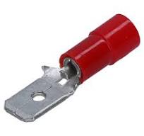 CEMBRE RF-M608 – Terminal Macho Pré-Isolado Vermelho 0,25-1,5mm² | 6,3x0,8mm