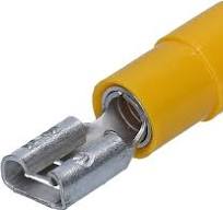 CEMBRE GF-F608 – Terminal Fêmea Pré-Isolado Amarelo 4-6mm² | 6,3x0,8mm