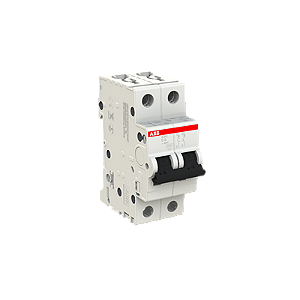 ABB S202-C 6A – Mini Disjuntor 2P Curva C 20 kA