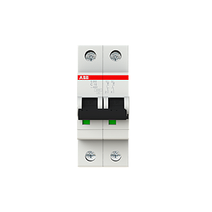 ABB S202-C 10A – Mini Disjuntor 2P 10A Curva C 6Ka