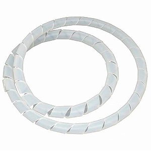 Spiral Tube 1/4" PE Branco - Blister com 2 m