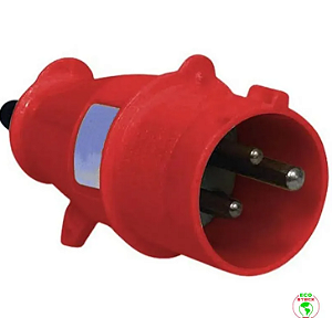 STECK S4076 – Plugue Vermelho 16A 3P+T 380-440V 6H IP44 | Brasilkon