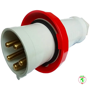 STECK N5276 – Plugue Vermelho 32A 3P+N+T 380/440V 6H IP67 | Newkon