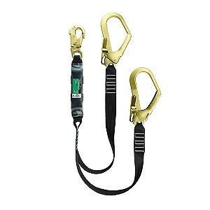 CARBOGRAFITE CG391 – Talabarte em Y com Absorvedor de Energia | Duplo Conector 55mm