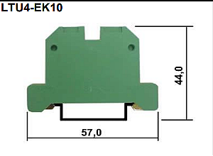 BHS LTU4 10EK – Conector Parafuso de Terra (Verde-Amarelo / 10 mm²)