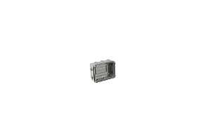 CBOXE-TB PVC 100x100x50mm - Com Embutes - Tampa Baixa Transparente