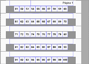 Dekafix FW 51-100 5/5  Identificador de Borne Horizontal (Cartela com 50 tags)