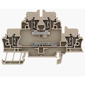Conector Mola Duplo ZDK 2.5N-DU Bege - 2,5mm²