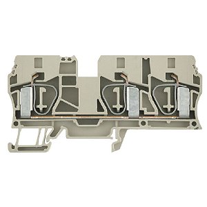 Conector Mola ZDU 10/3AN Bege - 10mm² 3 Conexões