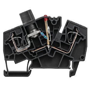 ZSI 2.5-2/2X2AN/G20/LD1 - Conector Mola Porta Fusível - 24VCC - LED