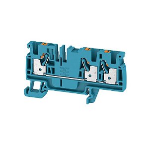 Conector Push-In A3C 4 BL Azul 4,00mm² 3 conexões