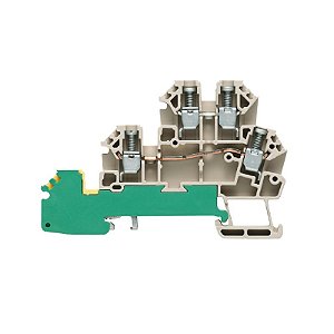 DLD 2.5/PE DB - Conector Triplo Parafuso Verde-Amarelo