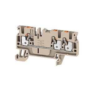 Conector Push-In A3C 2.5 Bege 2,5mm² 3 conexões