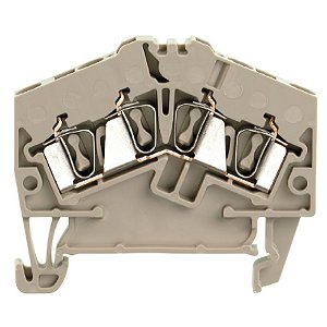 ZDU 2.5-2/4AN  - Conector Mola Bege - 2.5mm² 4 Conexões