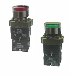 BHS HB2-BW3 – Botão Luminoso à Impulsão Faceado Ø22mm | Série HB2-B