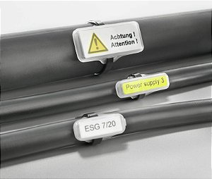 WEIDMÜLLER WKM – Porta Identificação Cristal para Cabos e Feixes | Para Amarração com Abraçadeiras