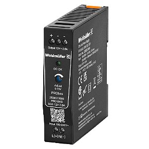 WEIDMULLER Fonte Chaveada PRO BAS Monofásica 12V 2.6A 30W 2838510000