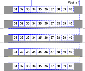 Dekafix FWZ 31-40 Identificador de Borne Horizontal (Cartela com 50 tags)