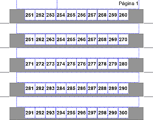 Dekafix FW 251-300 5/5 Identificador de Borne Horizontal  (Cartela com 50 tags)