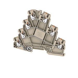 WEIDMÜLLER AMC 2.5 – Conector de 3 Andares para Motor com Conexão PUSH IN | Áreas Classifcadas
