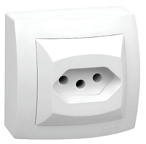 PIAL LEGRAND 675060 – Tomada Sobrepor 1 Módulo 2P+T 250V Branca | Sistema X