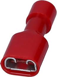 CEMBRE RF-F608P – Terminal Fêmea Totalmente Isolado Vermelho 0,25-1,5mm² | 6,3x0,8mm E100