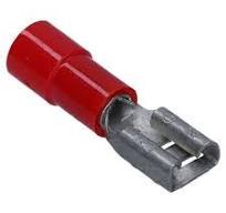 CEMBRE RF-F608 – Terminal Fêmea Pré-Isolado Vermelho 0,25-1,5mm² | 6,3x0,8mm