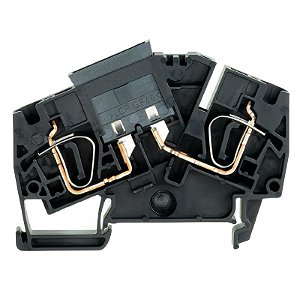 WEIDMÜLLER ZSI 6-2/FC – Conector Porta-Fusível 6 mm² Preto | Conexão Mola