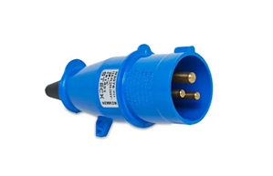 STECK S4079 – Plugue Azul 16A 3P+T 200-250V 9H IP44 | Brasilkon