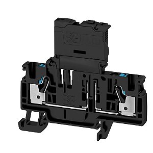 WEIDMÜLLER AFS 4 2C BK/BL – Conector Porta-Fusível 4 mm² | Linha A - Push In