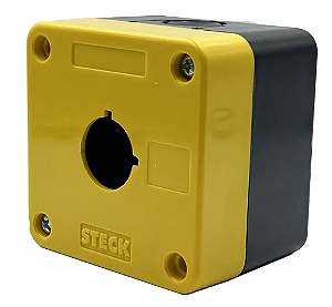 STECK S-Q1K – Caixa Botoeira para 1 Dispositivo Ø22,5mm IP65 | 75x75x57,5mm
