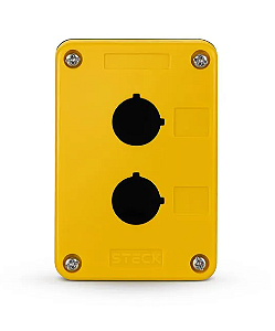 STECK S-Q2K – Caixa Botoeira para 2 Dispositivos Ø22,5mm IP65 | 110x75x57,5mm