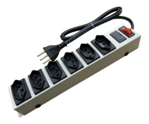 MULTICRAFT PL6T 20704 – Filtro de Linha 6 Tomadas Bivolt 1 m Branco e Preto