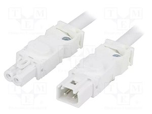 STEGO Cabo com Plug Macho+Femea CA VDE 2X1.50 244358