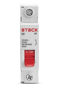 STECK SDD61C50 – Disjuntor Monopolar 50A 3kA 230/440V | Curva C