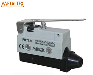 METALTEX FM7120 – Chave Fim de Curso com Atuador de Alavanca Longa (IP65)