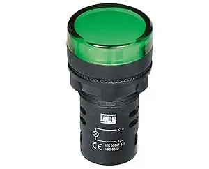WEG CEW-SM2-C14 Sinaleiro Monobloco LED Verde 110VDC