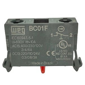 WEG BC01F-CSW 1NF Bloco de Contato Auxiliar