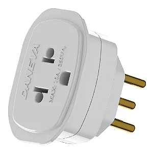 DANEVA LEGRAND R1661 – Pino Adaptador Universal 2P+T Branco
