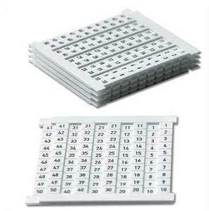 Dekafix FWZ 5/5 – Identificador de Borne Horizontal (Cartela com 50 tags)