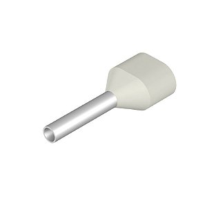 WEIDMULLER H0.5/15D Branco Terminal Ilhós Duplo 2X0.50MM2 Embalagem c/ 100