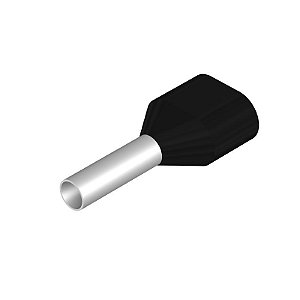 WEIDMULLER H1.5/16D Preto Terminal Ilhós Duplo 2x1.50MM2 Embalagem c/ 100