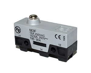 KAP M3F – Microrruptor Básico 16 A 250 V (Botão Curto)