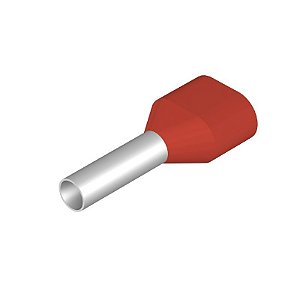 WEIDMULLER H1/15D Vermelho Terminal Ilhos 2X1.00MM2 Embalagem c/ 100