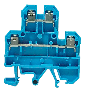 WEIDMÜLLER DK 4Q EN PA – Conector Duplo de Passagem Independente 4 mm² | Linha SAK – Conexão Parafuso