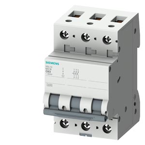SIEMENS 5SL1 3P – Minidisjuntor Tripolar Curva C | SENTRON
