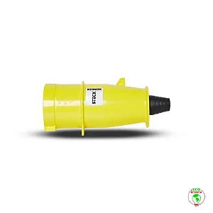 STECK N3074 – Plugue Amarelo 16A 2P+T 100/130V 4H IP44 | Newkon