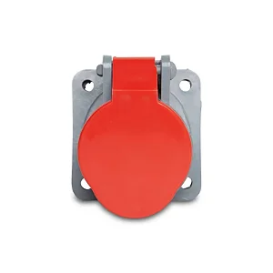 STECK S3049 – Tomada Embutir Vermelha 16A 2P+T 380/440V 9H IP44 | Brasikon