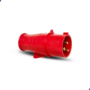 STECK S3279 – Plugue Vermelho 32A 2P+T 380/440V 9H IP44 | Brasikon